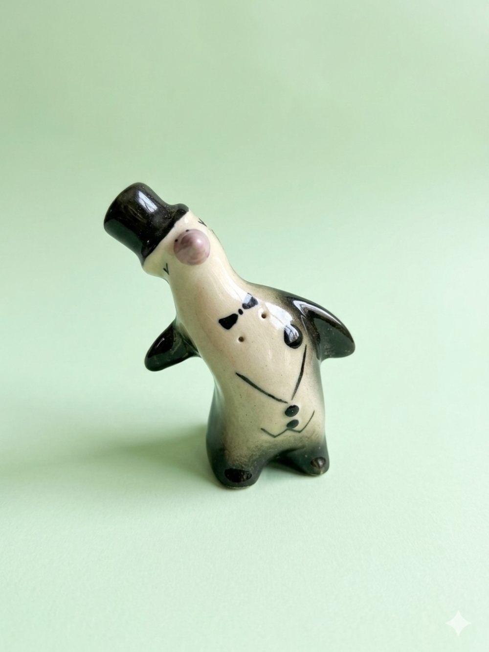 Vintage Penguin Salt & Pepper Shakers - "Missing His/Her Mate"